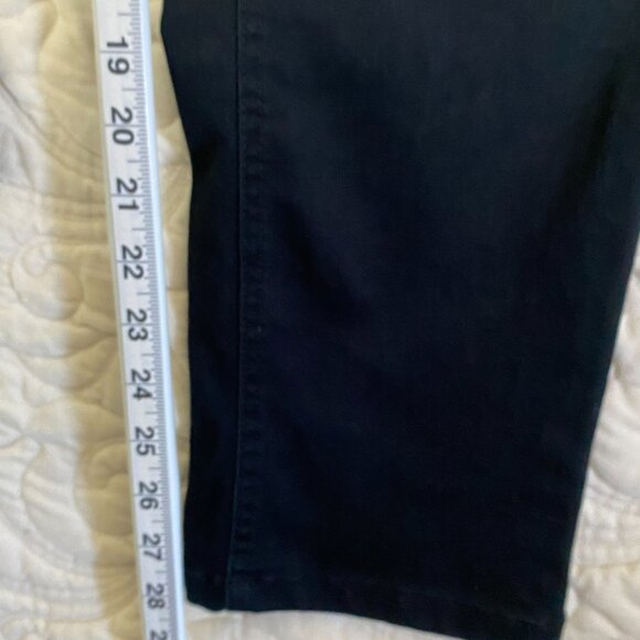 Up! Pull on Jeans Black Straight Leg High Rise Size 12 - Picture 10 of 11